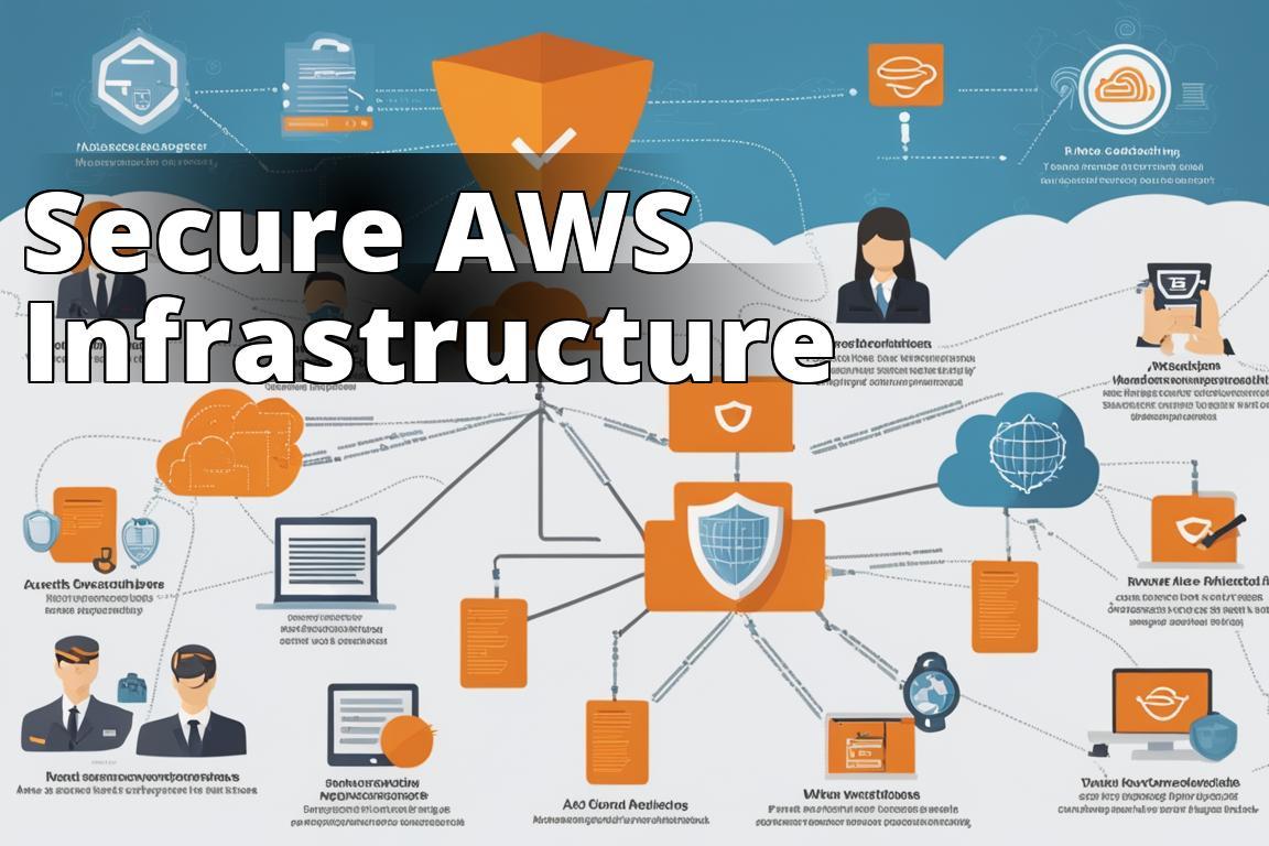 The featured image should contain a visual representation of AWS security best practices