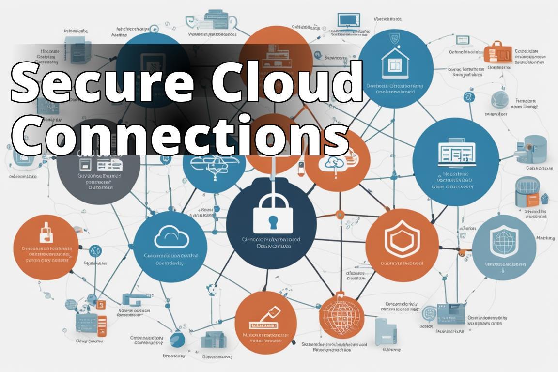 An image showing a network diagram with various cloud security tools and services interconnected